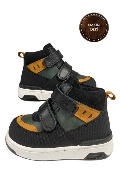 şenler bebe world kids Children-Baby Boots Genuine Leather Orthopedic Sole Stylish Comfortable