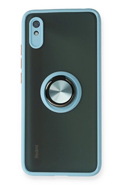 NewFace غطاء سيليكون لهاتف شاومي ريدمي 9A من إس بي تي آر إن إس مع حلقة مونتري...