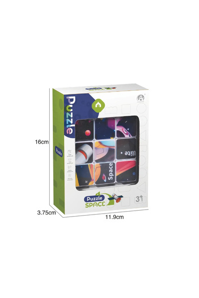 Picodino Magnetic cube puzzle with large pieces, 6 images, educational, 3+ years, Space