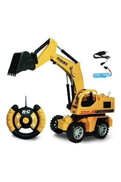 MASHASHOP Interactive Toy - Remote Control Excavator with Rechargeable Battery, Multicolor, 23 cm