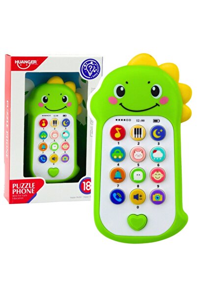 Huanger Toys interactiv pentru copii, în formă de dinozaur, cu sunete și melo...