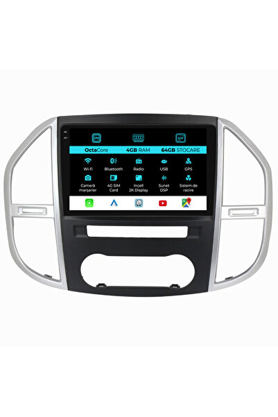 NavStore Dedicated Navigation Mercedes Vito W447 (2014-2021), 2K, 4Gb Ram, 64Gb Storage, Carplay