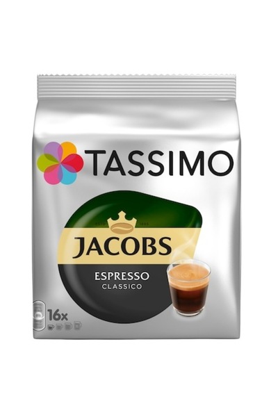 tassimo Capsule de cafea espresso Jacobs, 16 x 60 ml, 118,4 g