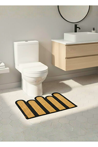 HomeTurko Jute wave design modern door front mat indoor and outdoor bathroom balcony mat home hotel office decor mat