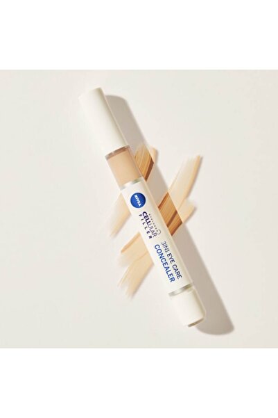 NIVEA Corector hidratant pentru ochi Cellular 3 în 1, nuanță deschisă, 4 ml