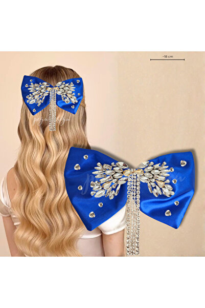 pegu baby collection أزرق بلون الكوبالت مشبك بتصميم خاص أوتوماتيكي من حجر الساتان الأزرق (الزفاف، الخطوبة، عيد الميلاد، الاحتفالات)013