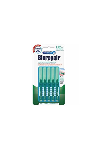 Biorepair Set of 5 interdental brushes, Biorepair, 0.82 mm, Green