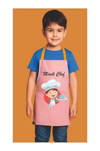 ÖNLÜK SEPETİ Children's Kitchen Apron Activity Apron 4-12 Years Old Activity ...