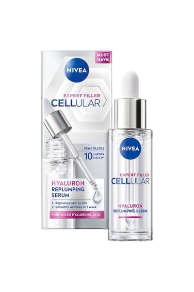 NIVEA Cellular Expert Filler anti-wrinkle serum with Hyaluronic Acid, 30 ml