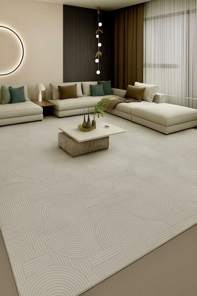 Flair Elit Bukleli Premium Yumuşak Peluş Post Shaggy Çocuk Odası Oturma Odası Salon Mutfak Halısı (74)