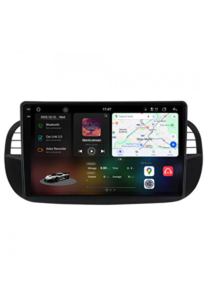 NavStore Dedicated Navigation Fiat 500 (2007-2015), 2K, 12Gb Ram, 256Gb Storage, Carplay