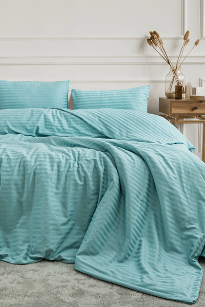 DB DANLA BALDİ Home Collection SET CUVERTE SATIN CU CĂPĂTĂ ELASTICĂ PENTRU PAT DE DIMENSIUNE DUBLĂ