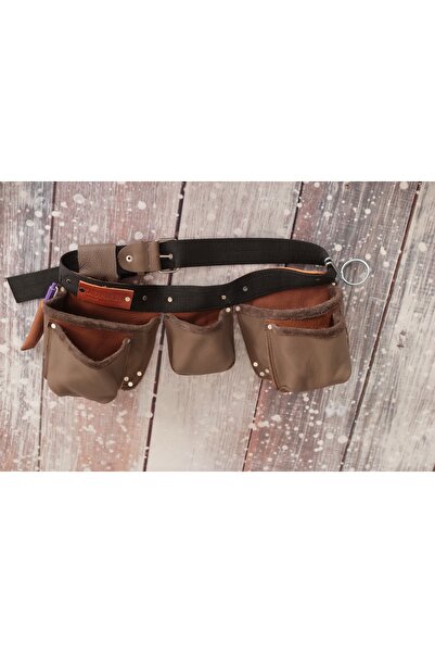 ykrhn Kalın ve Yumuşak Deri Çok Fonksiyonlu İki Renk Usta Önlük