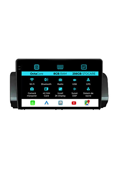 NavStore Navigatie Dedicata Dacia Logan/Sandero/Jogger (2021-2023), 2K, 8Gb R...