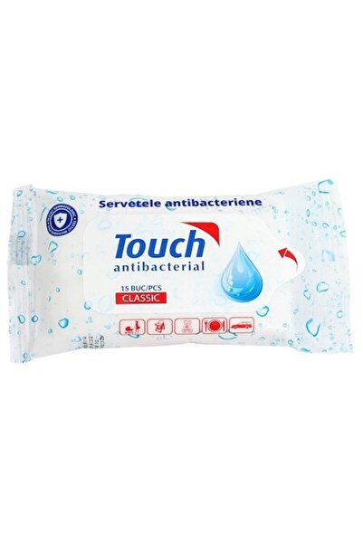 Touch Servetele Umede Antibacteriene Classic, 15 buc