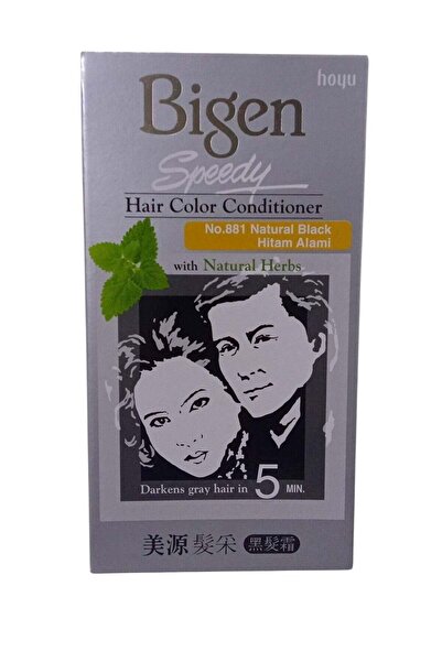 BİGEN بلسم سريع للشعر المصبوغ أسود طبيعي 881 80 جرام