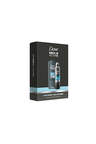 Dove Men Set Clean Comfort: Gel de duș 250 ml + Deodorant spray 150 ml