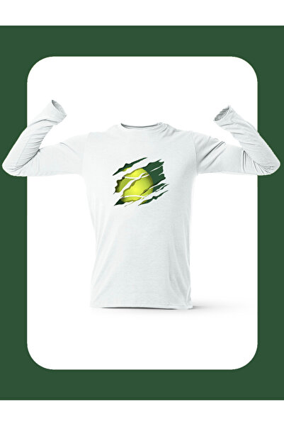 FNBX Tennis Craw Long Sleeve White T-Shirt