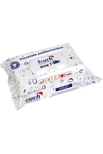 Touch Șervețele umede violete, 70 buc.
