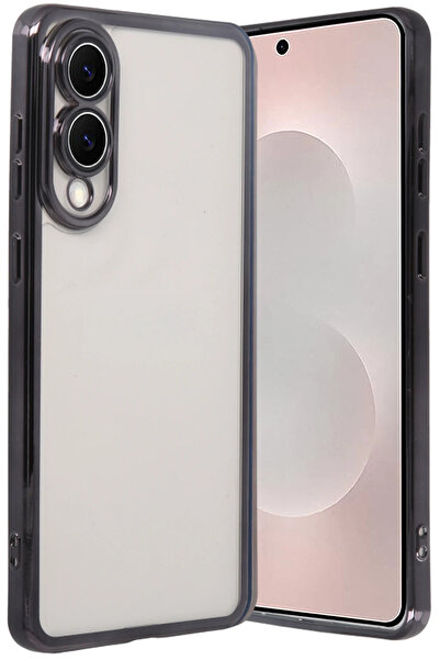 NewFace سيليكون سامسونج جالاكسي إس 25 إيدج مع عدسة (224113) - أسود