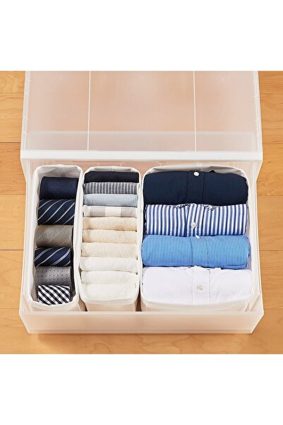 Muji Drawer Type Wide PP Storage Box, W 55 x D 44.5 x H 24 cm, M