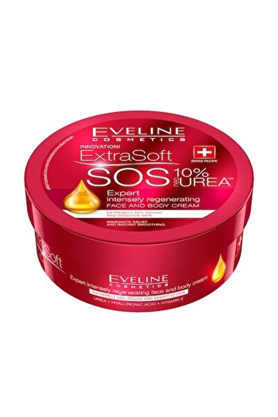 Eveline Cosmetics Eveline Extra Soft SOS 10% Urea Moisturizing Cream for Face and Body, 175 ml