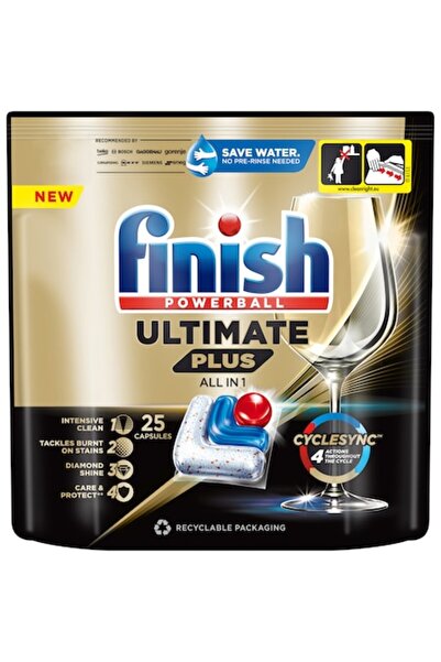 Finish Ultimate Plus dishwasher capsules, 25 washes
