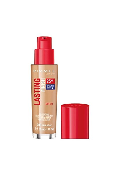 Rimmel Foundation Lasting Finish 25H 203 True Beige SPF 20, 30 ml