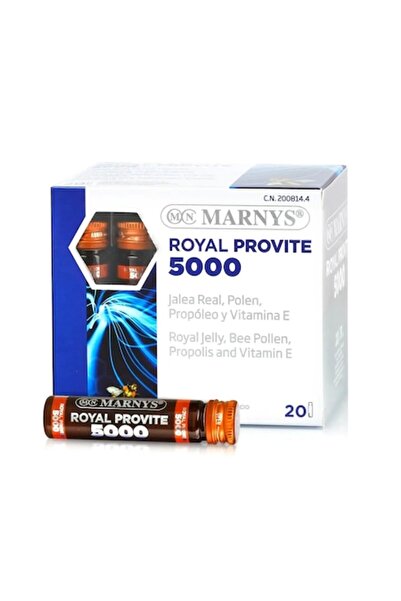 Marnys Royal Provite 5000 - Physical & Mental Energy, Recovery, Anti-Stress, Super-Concentrated, 20 Ampoule