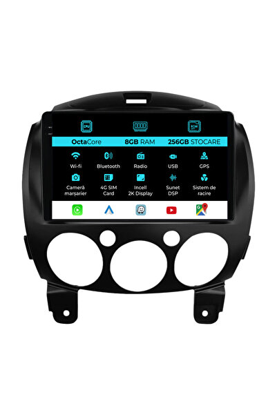 NavStore Dedicated Navigation Mazda 2 (2007-2014), 2K, 8Gb Ram, 256Gb storage, Carplay