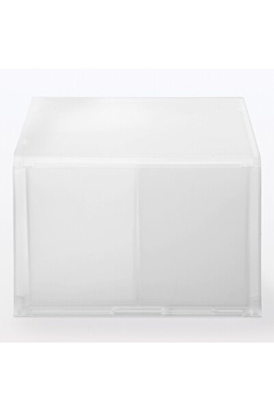 Muji Polypropylene Case with Partition, Deep Drawer Type, 2 Partition, W 26 x D 37 x H 17.5 cm