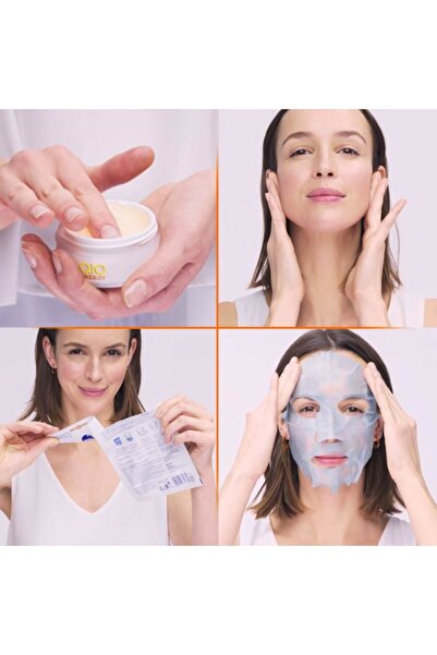 NIVEA Q10 Energy Pack: Day Cream 50 ml + Sheet Mask (4 pcs)