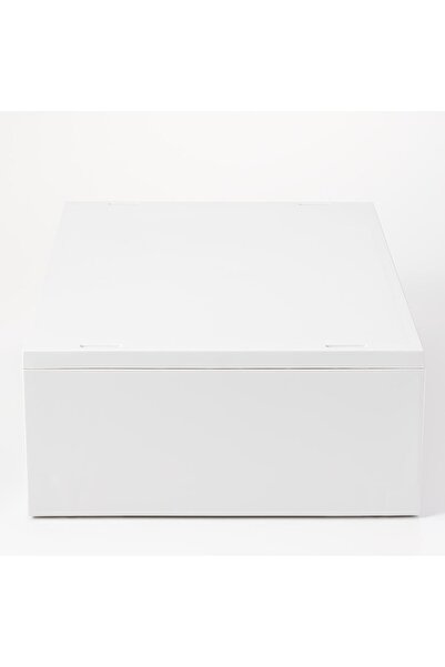 Muji Polypropylene Wide Deep Shallow Type Case, W 37 x D 26 x H 12 cm, White