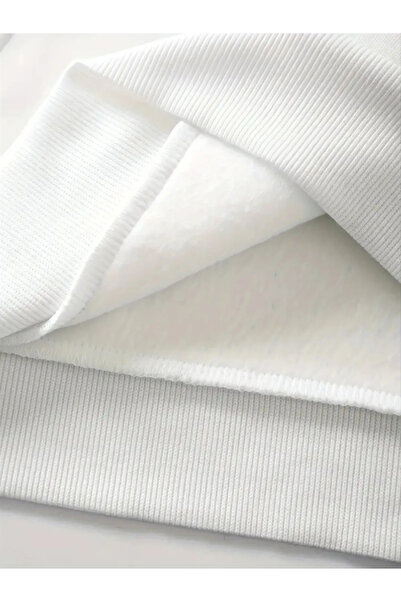 Anetos Φούτερ Τζάστιν Μπίμπερ 8 Σανίδα με τύπωμα Λευκό με κουκούλα