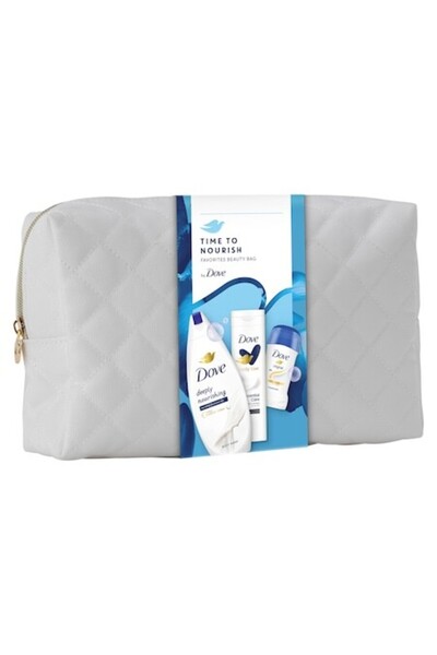 Dove Set cadou: Gel de duș 250ml + Deodorant 50ml + Loțiune de corp 250ml + P...