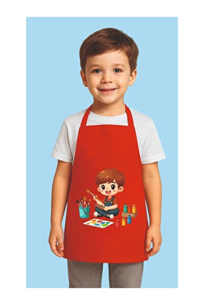 ÖNLÜK SEPETİ مريلة مطبخ للأطفال، مريلة للأنشطة للأعمار من 4 إلى 12 سنة