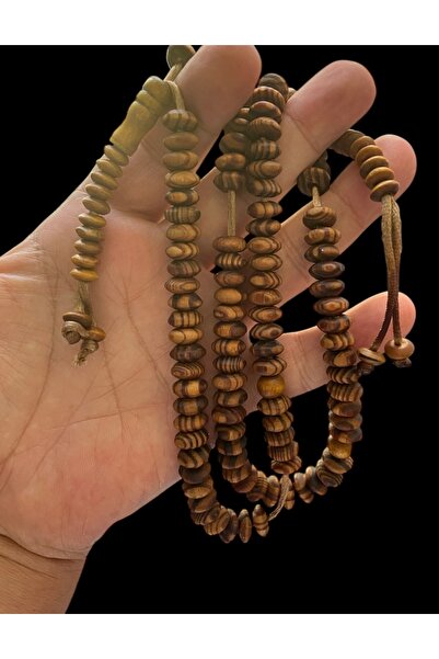 Trikala El yapımı eski sandık ürünü Kuka ağaç tesbih. 100 habbe sağlı sollu o...