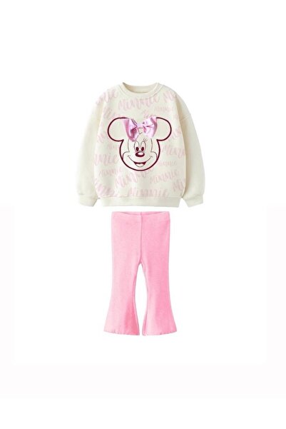 KidsSel طقم ملابس للفتيات مكون من 3 قطع من القماش القطني مع تفاصيل فيونكة