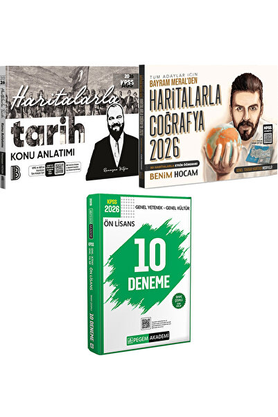 Benim Hocam Yayınları 2026 Tüm Adaylar İçin Haritalarla Tarih Haritalarla Coğ...