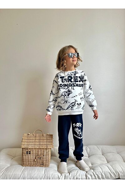 MİLAYS LİFE HOME COLLECTİON Set de trening de iarnă pentru băieți, bumbac 100...