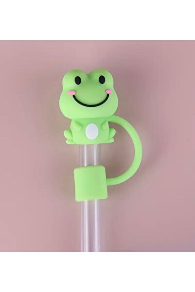 alisa Hayvan Desenli 3D Termos Pipet Kapağı - Yeniden Kullanılabilir, 10mm pi...