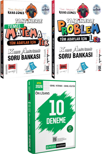 Yargı Yayınları Taktiklerle Temel Matematik Problemler İlyas Güneş - 2026 KPS...