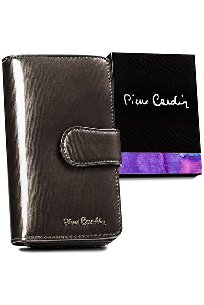 Other Vertical patent leather women's wallet with snap closure - Pierre Cardin