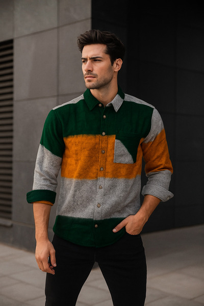 Mens Style قميص الحطاب