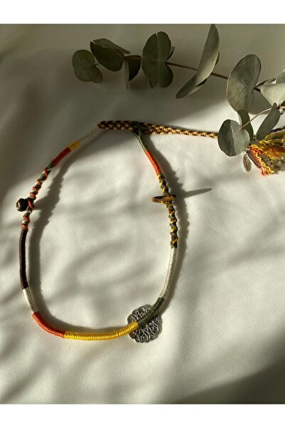 sabiha aksesuar Colorful Rasta Braided Hair Rope Accessory, Hair Wrap, Choker Necklace, Wrap-Around Bracelet