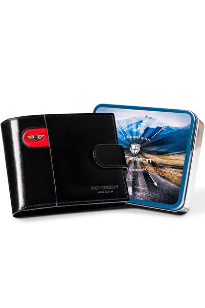 Other Portofel din piele PTN 22301L-VT-E-2565 negru-roșu