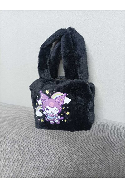 JHTshop Kuromi Figured Feathered Children's Young Handbag
