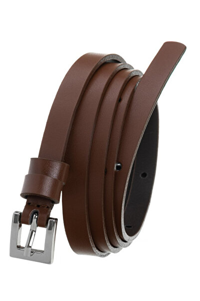 Other Curea clasică, îngustă, pentru femei, cu cataramă din metal argintiu