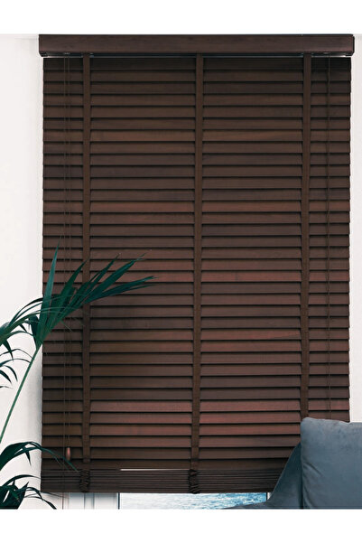 Y&S YS PERDE TASARIM Wooden Blinds %100 Doğal Ahşap Jaluzi Perde 50mm,Alüminy...