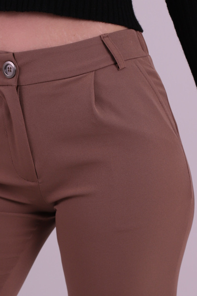 armonika Women's Mink Elastic Waist Fabric Trousers Arm-26K136019